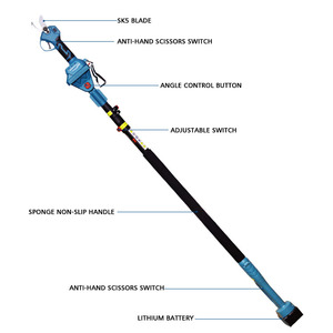 Bytool APS102, sécateur télescopique professionnel à <span class=keywords><strong>batterie</strong></span>, lame en acier inoxydable, 1-30 mm, OEM - Product Image 2