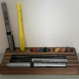 Organizador de Escritorio de Madera <span class=keywords><strong>para</strong></span> Bolígrafos y Lápices - Portaplumas Rústico de Madera, Bandeja <span class=keywords><strong>para</strong></span> Lápices, Regalo <span class=keywords><strong>para</strong></span> Maestros y Padres - Product Image 6