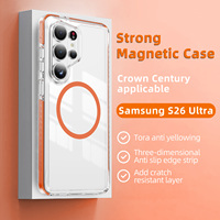 Étui de téléphone portable pour Samsung S26 Ultra Étui magnétique Prise en charge de la charge sans fil Étuis de téléphone pour Samsung Galaxy S23 S24 S25