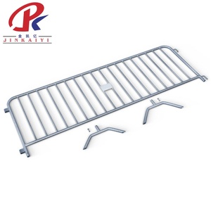 Stalen Crowd Control Barrière Aanpasbare Hoogte Duurzaam Gegalvaniseerd Afwerking Corrosiebestendig Gemakkelijk Te Monteren Voor Constructie - Product Image 5