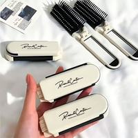 Sisir Rambut Plastik 2 in 1 Portabel Populer 2024, Cermin Lipat Mini untuk Perjalanan, Penggunaan di Rumah, Hadiah, Kado, Cermin Rias Saku