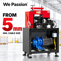 Machine à dénuder les câbles automatique 4KW WP-128 avec protection, dénudeur de fils, taille de câble minimale 5mm