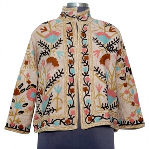 Women's Unisex Knitted <b>Quilted</b> Cotton <b>Jacket</b> Winter Handmade Embroidery Suzani Casual Wear Customizable - Product Image 1