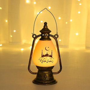 DAMAI Ramadan Lantern Electronic Candle Holder Medium Size <b>Portable</b> Indoor Lighting Decorative Handmade <b>Lamp</b> - Product Image 5