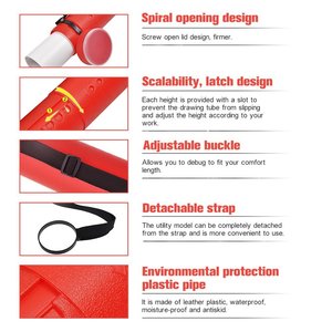 Bview Art Plastik Keras Dapat Diperbesar Tas Gambar Penyimpanan Tabung untuk Poster Karya Seni - Product Image 3