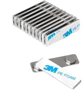 Magnetic Super Strong 3M Adhesive Badge Magnetic Name Tag Magnet For Sale
