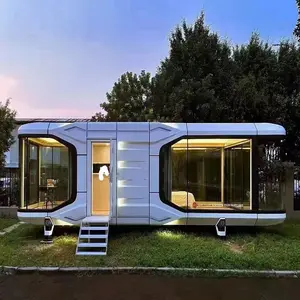 Low Cost Mobile Villa House Resort Apartment Building Mobile Trailer House Container House