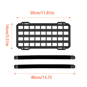 Car Visor Organizer Abs Material Molle Mounting Plate For Off Road Vehicle <b>Interior</b> Storage <b>Accessory</b> - Product Image 2