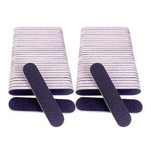 Çift yan Mini düz desen profesyonel tırnak törpüsü <span class=keywords><strong>100</strong></span>/<span class=keywords><strong>180</strong></span> <span class=keywords><strong>Grit</strong></span> zımpara zımpara kurulu özel Logo - Product Image 2