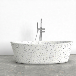 Bañera de Piedra de Terrazo Independiente de Diseño de Lujo OEM BT-071A, Accesorio de Baño Premium, Malasia - Product Image 1