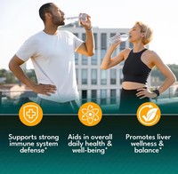 Capsules de zéolite pour la purification du foie et la réparation de la santé intestinale avec Chlorella, Spiruline, Acide alpha-lipoïque, Chardon-Marie et Shilajit