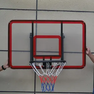 M. דאנק מותאם אישית 48 אינץ כדורסל לוח חיצוני קיר רכוב נייד כדורסל חישוק מערכת לילדים