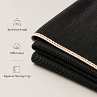 Tissu en jean japonais selvedge 14oz lourd vintage effet slub 100% coton pour hommes et garçons, collection printemps-automne, vente en gros