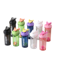 Bouteille shaker à protéines grande capacité 400 ml, durable, légère, sans BPA, en matériau PC, pour les sports de plein air et la remise en forme, poudre de protéines