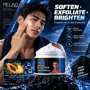 <span class=keywords><strong>Masque</strong></span> éclaircissant enzymatique en gros pour le <span class=keywords><strong>visage</strong></span> et le corps, soin rapide pour hommes, affine la texture de la peau, pour un aspect frais et uniforme - Product Image 1