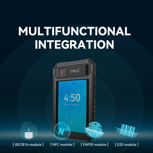 Hugerock B81 gồ ghề máy tính bảng Android an ninh công cộng truy cập Tài Chính marca Bảng điều khiển đầu đọc thanh hộ chiếu trực tuyến máy ảnh di động dơi ngắn - Product Image 2