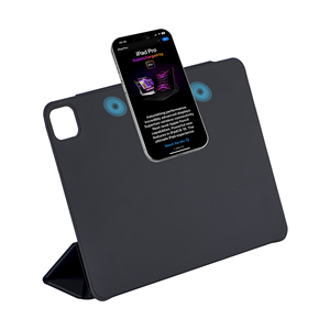 Slim Tablet Cover <strong>With</strong> Soft TPU Back, Auto Wake/SleepThree Fold Leather Cover <strong>With</strong> Back Shell for ipad 10th Gen - Product Image 6
