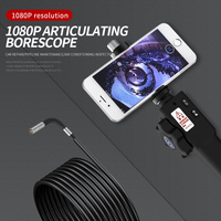 Endoscope vidéo articulé portable HD 5,5 mm Endoscope sans fil industriel portable Caméra endoscopique USB