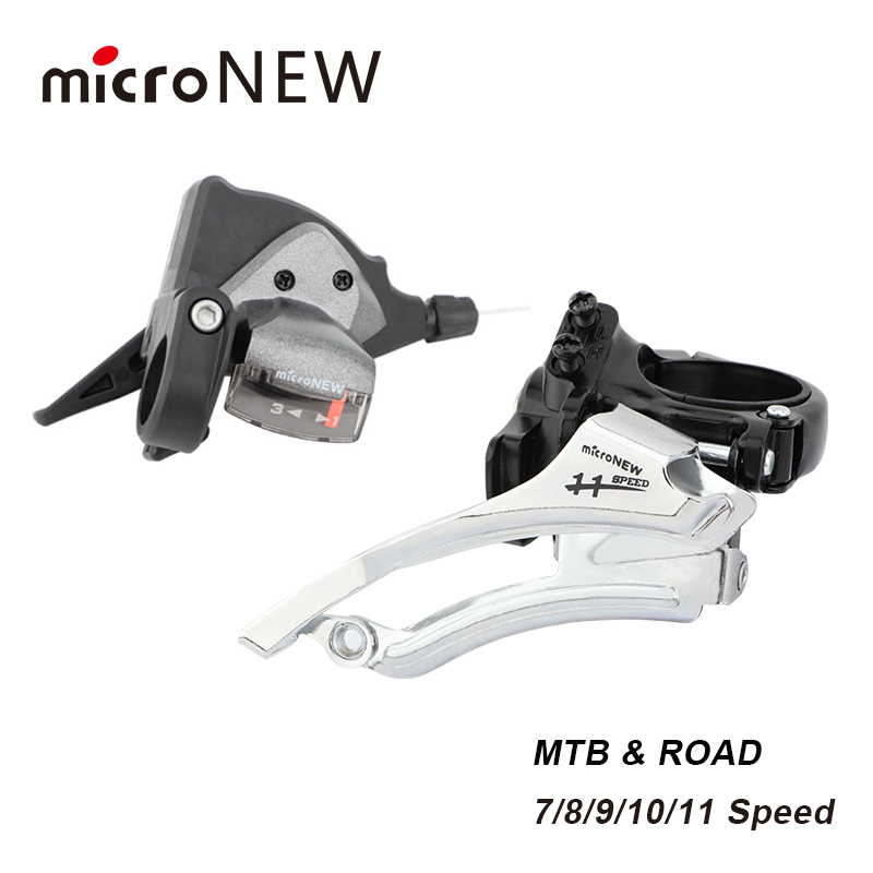 MicroNEW アルミ合金＆スチール製 8/9/10/11速 自転車用フロント