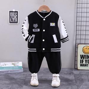 Conjuntos Deportivos para Niños al por Mayor, Boutique 2026, Ropa para Bebés Niños en Blanco y Negro, Poliéster/Algodón - Product Image 6