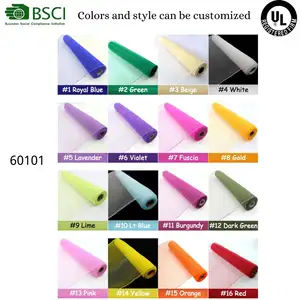 Christmas Decorative Poly Burlap <strong>Mesh</strong> PVC Wire <strong>Ribbon</strong> DIY Corona de Navidad Wreath and Tree for Wreaths &amp; Garlands - Product Image 3