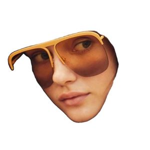 Gafas de Sol Cuadradas Extra Grandes de Metal para Mujer, Estilo Vintage, con Marco Grande y Lentes Degradadas, Protección UV400, Novedad 2021 - Product Image 1