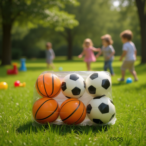 MNJ Sponge Balls 9Cm 6Pcs For Kids Play And Games - Product Image 3