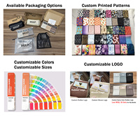 Bandas de Resistencia de Tela para Cadera y Glúteos de Fábrica al por Mayor con Logotipo Personalizado, Set de Bandas para Glúteos con Bolsa, Bandas de Ejercicio de Algodón y Poliéster