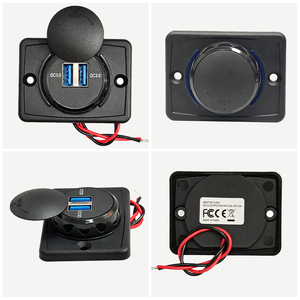 Cargador USB para Auto, Adaptador de Corriente para Coche con Doble Puerto QC3.0, Montaje en Superficie Plana, Carga Rápida, Enchufe para Asiento de Autobús - Product Image 2