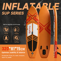 Planche à pagaie gonflable professionnelle Big Wave Board Large Build PVC 320*81*15 pour usage familial