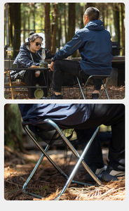 Grande chaise de camping pliante, tabouret de camping, chaise de randonnée ultralégère - Product Image 2