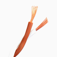 Câbles électriques en cuivre à 2 conducteurs, paire torsadée RVS, câble flexible isolé en PVC, 0,5-6 mm, utilisation pour alarme/résistance au feu, construction