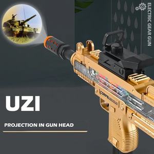 KK <span class=keywords><strong>UZI</strong></span> 36CM pistola elettrica giocattolo spaziale, pistola a vibrazione leggera giocattolo; Pistola a batteria giocattolo con suono leggero; Bambini migliori giochi di tiro - Product Image 5