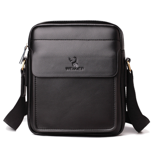 स्टाइलिश पुरुषों की crossbody गोफन बैग चमड़े के दूत कंधे बैग - Product Image 1