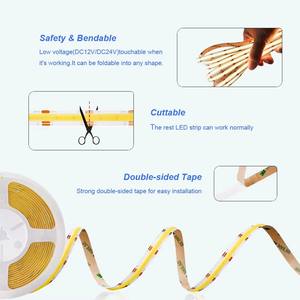 COB แถบ LED 24V 2700 6500 LED คู่5ม. 10ม. Ws2811 rgbcct rgbcw แถบไฟนีออนมหัศจรรย์840LEDs <span class=keywords><strong>M</strong></span> ความหนาแน่นสูง5 in 1 - Product Image 4
