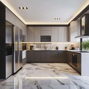 Mobilier européen standard Armoires de cuisine modernes Armoires de cuisine abordables Meubles de cuisine - Product Image 2