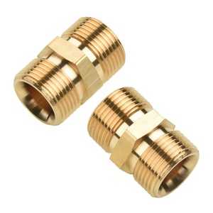 4500 PSI Brass Male to Male 22mm Hose Extension Car Washer Gun Male Thread High <b>Pressure</b> Adapter Washer Fitting - Product Image 1
