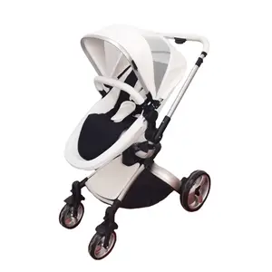 欧洲婴儿推车3合1旅行系统PU皮革360度婴儿推车3合1蛋形折叠婴儿推车3合1