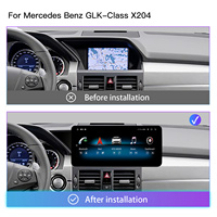 Autoradio CarPlay sans fil ultra étroit 12.3 "Snapdragon 665 pour Mercedes GLK X204 2008-2015 Android Auto GPS Navigation DSP