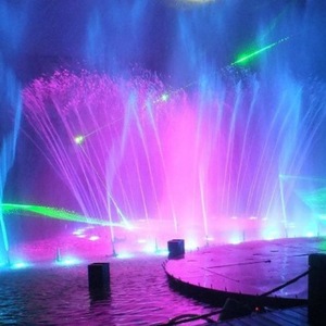 Ensemble complet d'équipement de fontaine musicale à rideau d'eau CNC, pour intérieur et extérieur, avec ondulations colorées interactives, garantie de 2 ans - Product Image 4