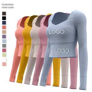 Vêtements de sport grande taille pour femmes, style populaire en gros : hauts de fitness, vestes d'entraînement, vêtements de course extensibles et à séchage rapide - Product Image 2