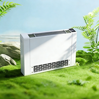 Unidad de Ventiloconvector Ultra Plana de Montaje en Pared con Motor EC para Calefacción y Refrigeración Hidrónica Residencial Europea