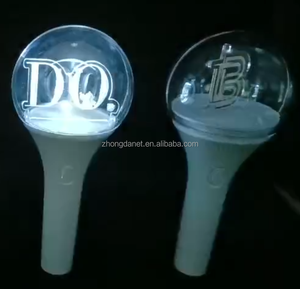 Bâton lumineux personnalisé pour concert et événement Bâton lumineux en acrylique en forme de boule ronde OEM Bâton lumineux en acrylique pour l'encourager - Product Image 6