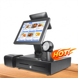 <span class=keywords><strong>Cash</strong></span> <span class=keywords><strong>Register</strong></span> Pos Sistema Dual Screen Pos Máquina Tudo em Um para Supermercado - Product Image 2
