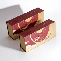 Boîte Rigide de Luxe pour Gâteaux de Lune en Gros, Emballage Personnalisé pour Desserts du Ramadan, Emballage Rigide Haut de Gamme pour Biscuits