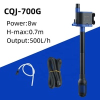 SUNSUN CQJ 500G Pompe à oxygène pour aquarium multifonction submersible 3-en-1, filtration de l'eau, haute efficacité, certifiée CE