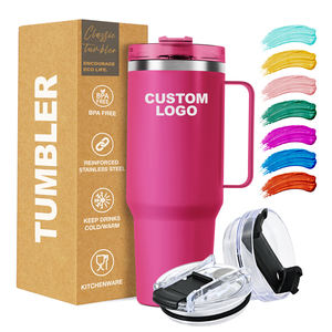 Vaso Térmico de Acero Inoxidable para Sublimación, 20oz, 30oz, 40oz, con Tapa, Aislamiento Térmico, Antiderrames, Doble Pared, Aislamiento al Vacío, con Asa, Venta al Por Mayor - Product Image 1