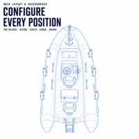 Bateau semi-rigide (RIB) personnalisé avec console de direction, en PVC/HYPALON, fond en V profond pour eaux océaniques - Emballage OEM pour le secteur maritime