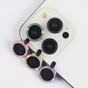 Protezione Fotocamera di Lusso per <span class=keywords><strong>iPhone</strong></span> 11 <span class=keywords><strong>12</strong></span>, Vetro Temperato con Diamanti per <span class=keywords><strong>iPhone</strong></span> 13 14 15 16 Pro Max - Product Image 3