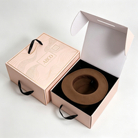 Boîte d'emballage et d'expédition personnalisée en carton gaufré, écologique, recyclable et biodégradable pour chapeaux de baseball et de cowboy